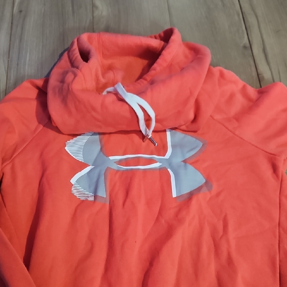 coral underarmour hoodie